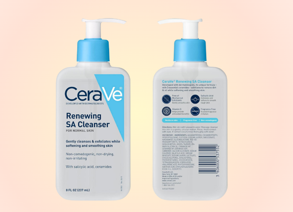 Best Face Scrubs for Oily Skin-CeraVe SA Smoothing Cleanser